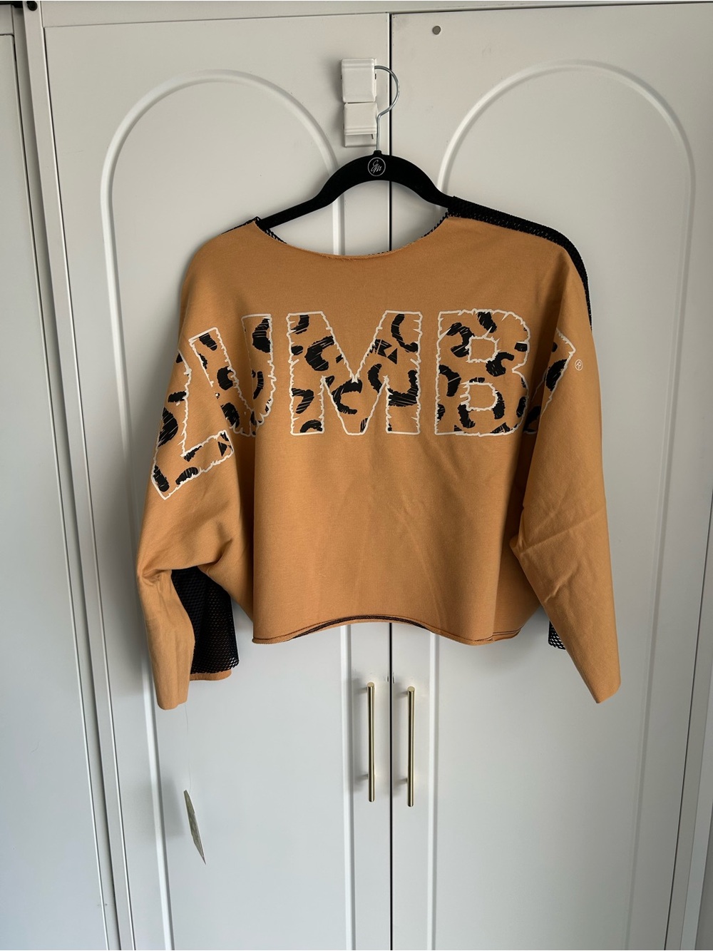 Zumba Wildbeat mesh dolman Top
